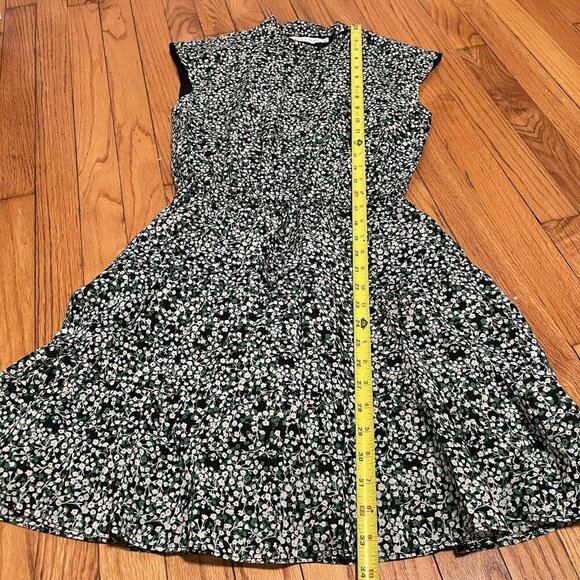 Rebecca Minkoff Green Black Floral Ollie Mini Dress Size XXS - Picture 8 of 9